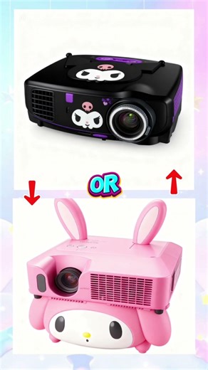 Kuromi or My Melody ? Projector 🩷💜 #sanrio #kuromi #mymelody