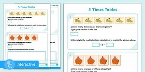 Interactive PDF: White Rose Maths Supporting Year 2: Spring Block 1 Multiplication and Division: 5 Times-Table
