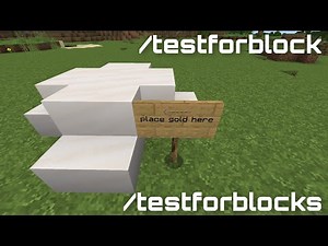 /Testforblock and /Testforblocks Command Basics