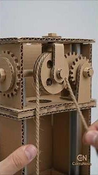 Building a Realistic Mini Elevator from Cardboard | DIY Engineering ASMR | Hyper Realistic Build