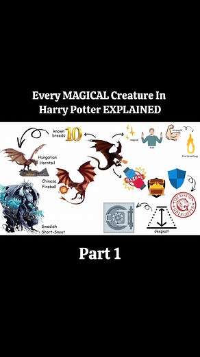 Every MAGICAL Creature In Harry Potter EXPLAINED in Detail part 1 #harrypotter #hogwarts #potterhead #slytherin #hermionegranger #gryffindor #hufflepuff #ronweasley #ravenclaw #dracomalfoy #harrypotterfan #wizardingworld #jkrowling #harrypotteredit #emmawatson #magic #harrypotterworld #dumbledore #danielradcliffe #fantasticbeasts #severussnape #fbreels #movies #siriusblack #voldemort #hollywood #lunalovegood #tomfelton #usareels | ᴍᴀɢɪᴄ ᴏꜰ ʜᴏɢᴡᴀʀᴛꜱ