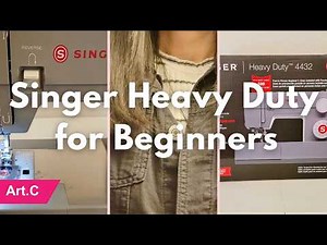 Singer Heavy Duty Sewing Machine 4432 Tutorial | How to Wind Bobbin and Thread Machine for Beginners