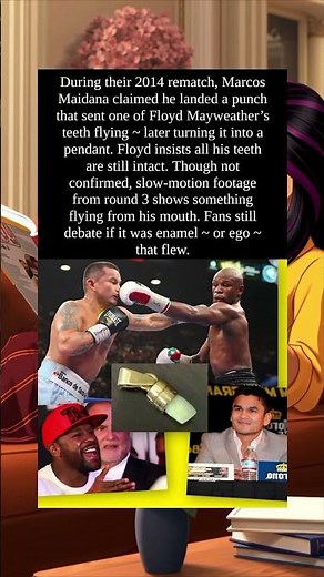🤯😱Mayweather’s T00th Kn0¢ked 0ut by maidana Then Turned It..🥹❤️shorts