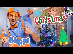 🎅🎄 Blippi Helps Decorate the Christmas Tree 🟣 BLIPPI | Moonbug Kids - Play and Goal Club