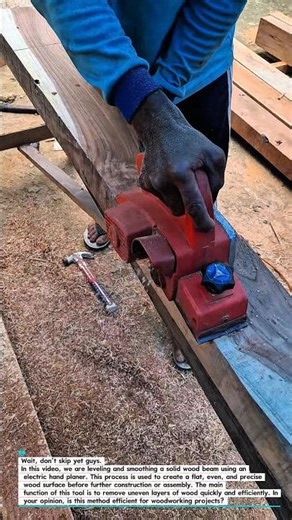 Wood Planing Process Using an Electric Hand Planer | Woodworking Education.