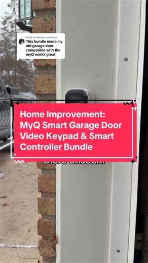 Replying to @roniow If your garage still uses an old remote, it’s time for a serious garage door upgrade with the MyQ Smart Garage Door Video Keypad & Smart Controller Bundle. This smart home bundle converts your old non-WiFi garage door opener into WiFi so you can open and close your garage door remotely right from your phone. The built-in video keypad adds a security camera to your garage, letting you see who’s at your door in real time. It instantly boosts your home security while also making