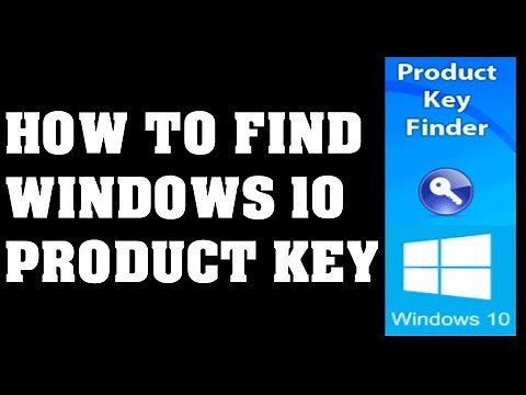 how to find windows 10 product key