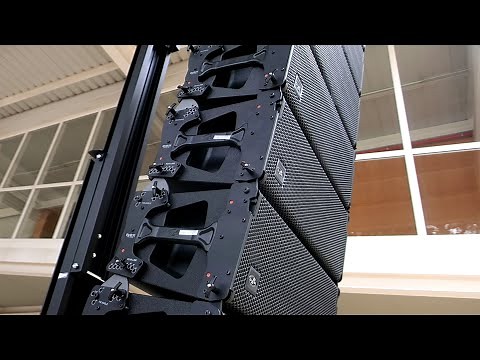 HOW TO FLY A LINE ARRAY WITH A FRONT LOAD LIFTING TOWER - DAS EVENT 208A AND WORK WTS 506