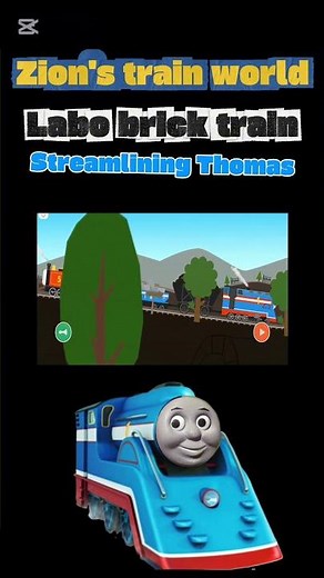 Labo brick train Streamlining Thomas #thomasandfriends #labobricktrain #shorts
