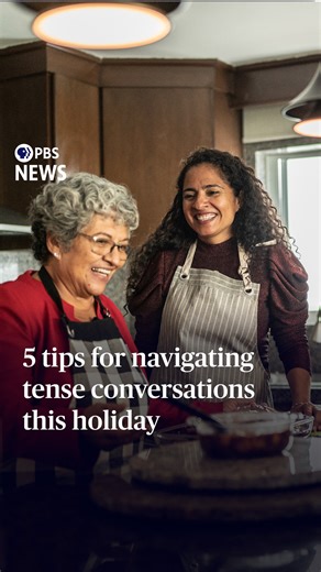 15K views · 313 reactions | It’s no secret: Americans are divided. This year, the “America at a Crossroads” team focused on communities where people are trying to bridge their differences. For this holiday season, PBS News’ Judy Woodruff shares some tips she heard from folks across the country. We hope these lessons help you through some tough family conversations in the coming weeks. | PBS NewsHour | Facebook