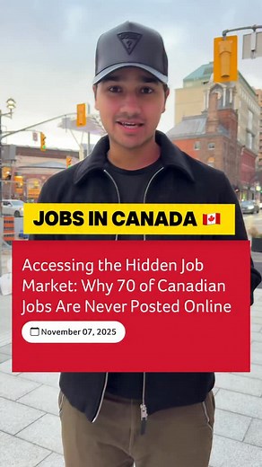🇨🇦Hidden Job Market: Why 70 of Canadian Jobs Are Never Posted Online? If your Canadian job search consists of scrolling through LinkedIn, Indeed, and other online job boards, you are likely missing the vast majority of opportunities. It’s a frustrating reality, but career experts and academic institutions, like Mohawk College, estimate that a staggering 70% to 80% of jobs are never publicly advertised. This is the “hidden job market.” It’s not a secret club or an exclusive list; it’s simply th