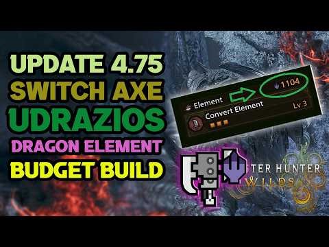 TU 4.75 Dragon Elemental Switch Axe Build - Convert Element AT Arkveld Armor - MH Math #121