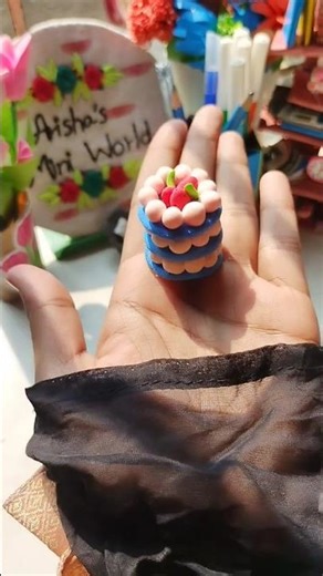 DIY clay cake making ideas 💡 easy and simple clay craft ideas 💡😀 #shorts #clayart