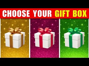 Choose Your Gift Box Challenge 🎁 Gold, Red or Green? 🌈 Fun Surprise Quiz Game 2025 (Part 3)