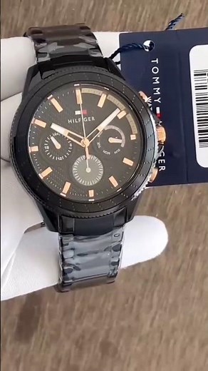 Tommy Hilfiger Premium Black & Gold Multifunction Watch Review | First Look