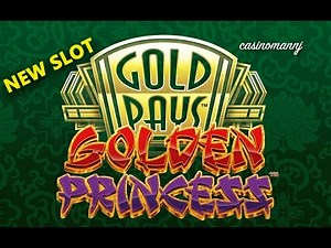 NEW SLOT! Golden Princess Slot - Progressive Win - Slot Machine Bonus