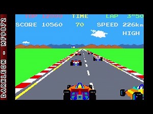 Game Boy Advance - Namco Museum - Pole Position © 2001 Namco - Gameplay