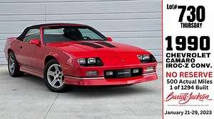 85 reactions · 4 comments | Ultra Rare 500 Mile 1990 Chevrolet Camaro...