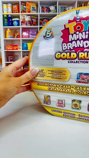 Mini Brands Toy Gold Rush Collector Case Unboxing