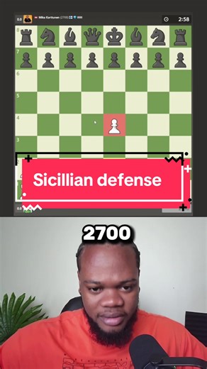 Sicillian defense - #chess #chesstips #chesstricks