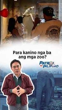 Mga zoo, para nga ba kanino? | Patrol ng Pilipino