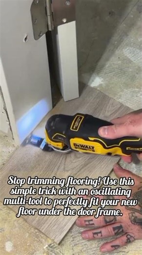 Flooring Under Door Casing