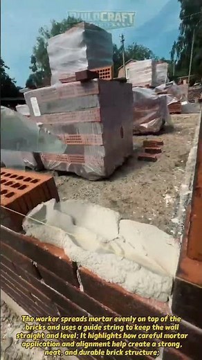 Perfect Bricklaying Skills! Fast Wall Building Technique #construction #brickwork #masonry