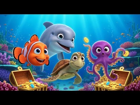 Underwater Adventure – Learn Fish & Sea Animals! 🐠🐬 | Ocean Animals for Kids