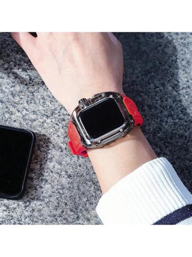 Kit de modification transparent pour Apple Watch Série 11 42 mm 46 mm, Ultra 3/2/1 49 mm 44 mm 45 mm, comprend le bracelet de montre et le boîtier de montre, convient également aux séries de montres 10 9 8 7 6 5 4, boîtier de montre + bracelet de montre en TPU | SHEIN