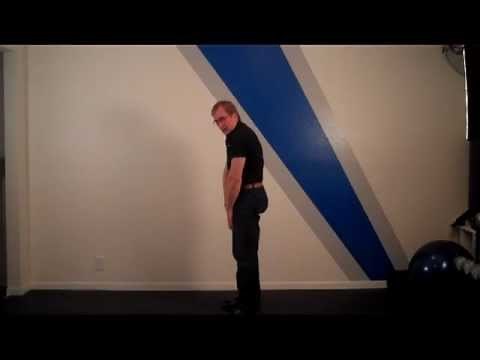 Morning stretch before work