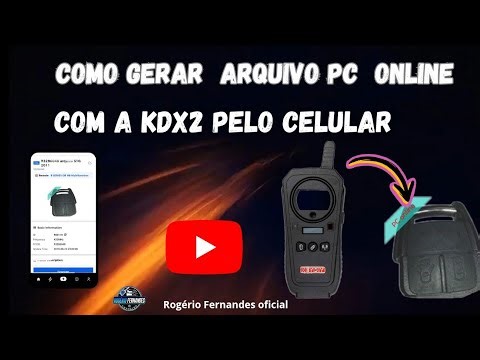 Como gerar arquivos pc online com a kdx2 usando o seu celular.