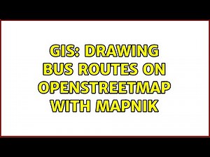 GIS: Drawing bus routes on OpenStreetMap with mapnik (2 Solutions!!)