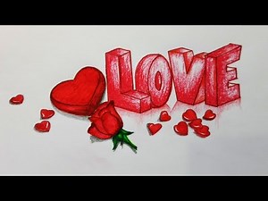 How to Draw a Love Picture.Step by step(easy draw)