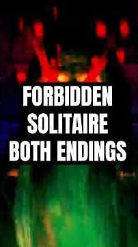 How To Get Both Endings In Forbidden Solitaire #gaming #horrorgame