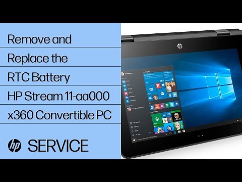 Remove and Replace the RTC Battery | HP Stream 11-aa000 x360 Convertible PC | HP Support
