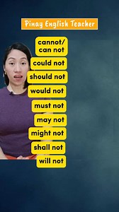 228K views · 1.1K reactions | Contractions of Modal Verbs in the Negative Form #esl #ielts #civilserviceexam #modals #modalverbs #englishlesson #englishtips #pinayenglishteacher #contractions | Pinay English Teacher | Facebook
