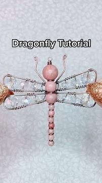 Wire Wrapped Dragonfly Tutorial #dragonfly #beads #wirewrapping
