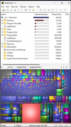 Alat za analizu prostora na disku za Windows: WinDirStat