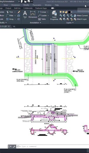 Weir Structure Details Over Nullah 🔥 Civil Engineering