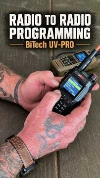 Radio-to-Radio Programming with the BiTech UV-PRO #shorts