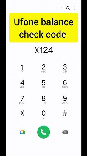 How to check Ufone balance code || Ufone ka balance code kese pata kren #youtube #shorts