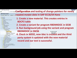 SAP Expert guide on Configuration and testing of change pointers in ALE IDOCS part 2