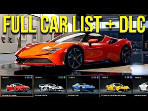 Forza Motorsport - FULL Car List (All Cars)