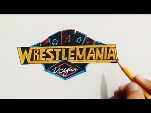 WrestleMania 41 logo drawing | wwe wrestling drawing