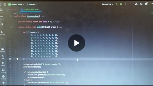 #prodigyinfotech #internship #task02 #java #sudokusolver #backtracking #learningjourneye | Shanmuga Priya S