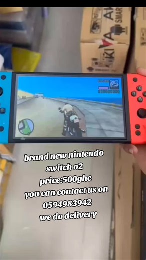 brand new nintendo switch o2 price:500ghc you can contact us on 0594983942 we do delivery #tamales #goviral #combosman #100kviews