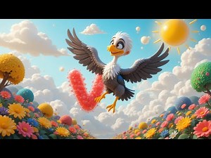 V is for Vulture | ABC Phonics Song for Kids | Learn the Letter V with Animals