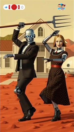 Robot Dance Showdown 2025 | Unreal AI Dance Moves 🤖🔥 #aivideo #aianimation #shorts @affzahkidszone