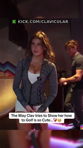 Clav's Adorable Golf Teaching Moment