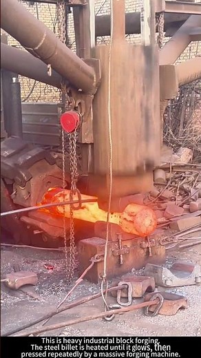 Inside a Factory Forge: Pressing Strength Into Steel #work #factory